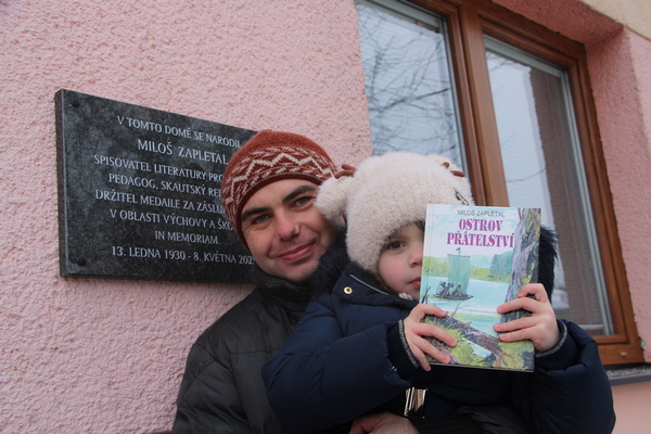 Odhalen� pam�tn� desky Milo�i Zapletalovi 13. 1. 2026 v Pros